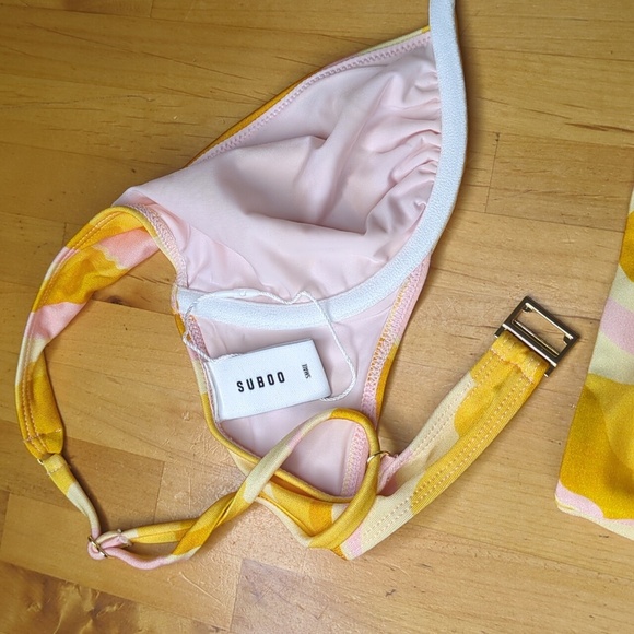 Suboo - Cloud Scoop Bikini Top - Cloud Print Size S NWOT - Picture 6 of 16